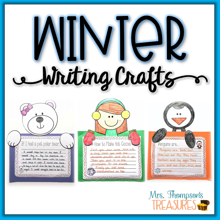 Winter Writing Crafts - Mrs. Thompson's Treasures