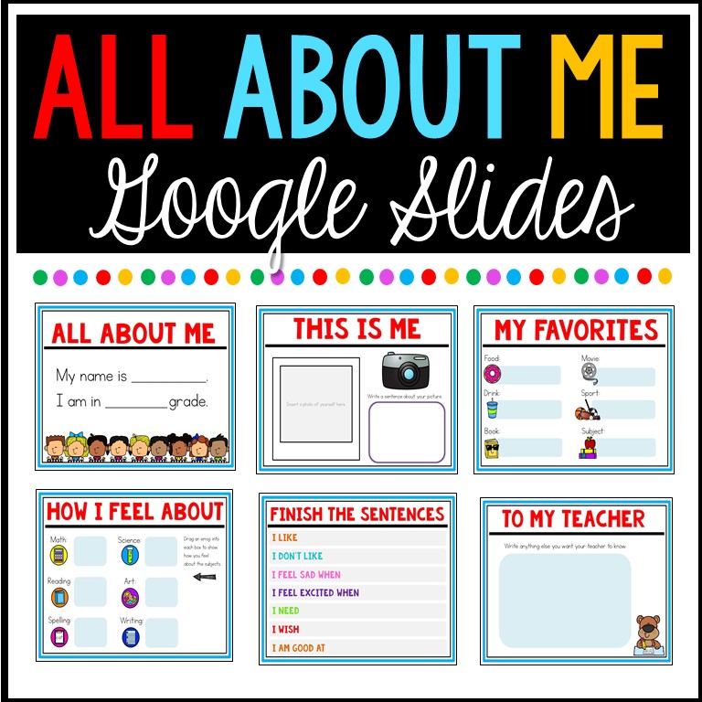 All About Me Google Slides™ Mrs. Thompson's Treasures